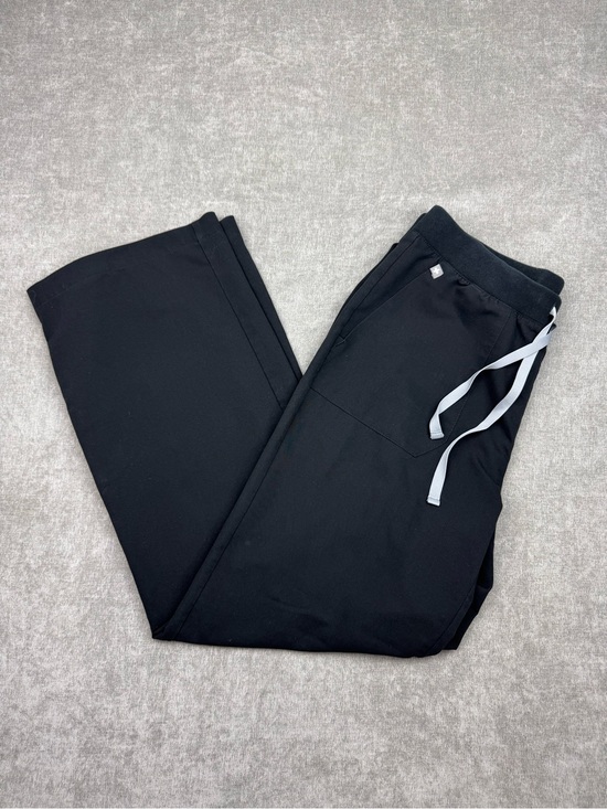 Figs Pants - Figs Wide Leg Elastic Waist Scrub Pants Black Women’s Medium